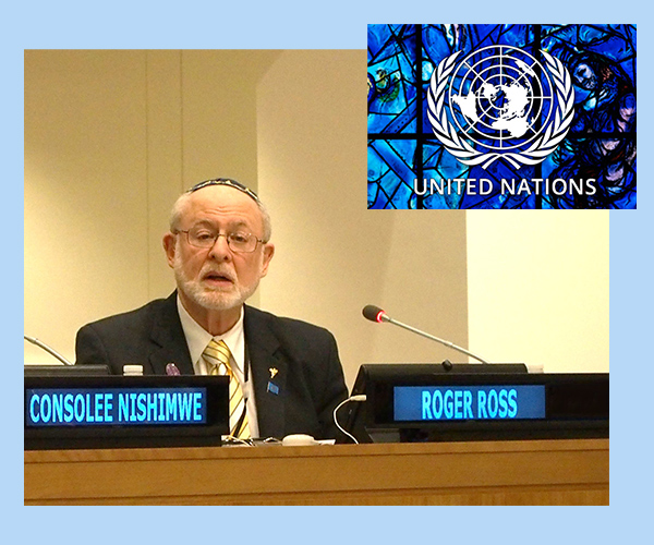 Rabbi Roger Ross at the UN